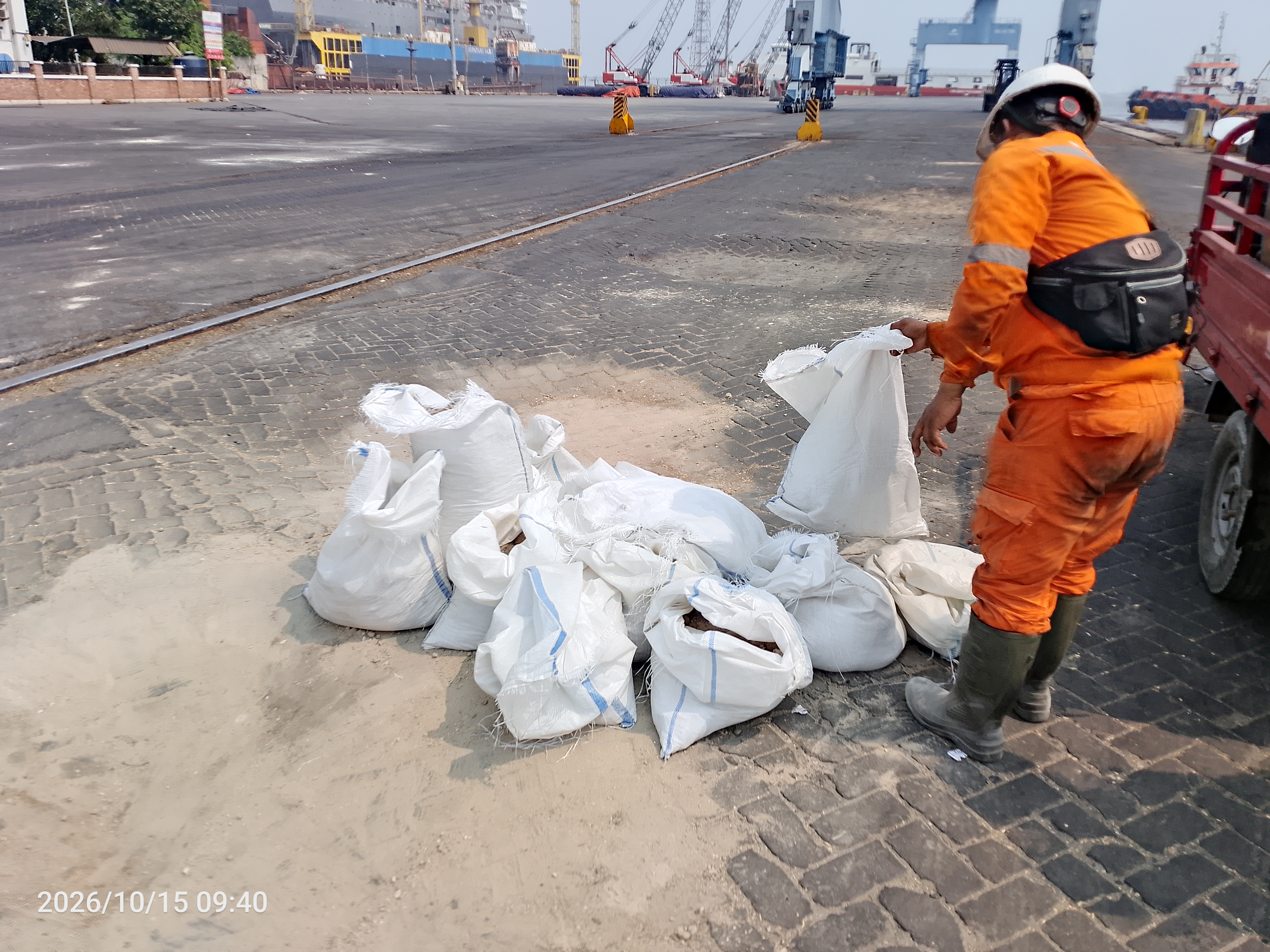 Saat bekerja - Dermaga/rel - Pombo